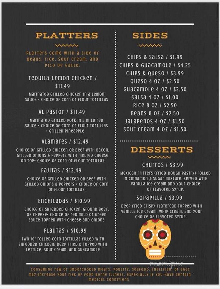 Los Jalapenos - Midland, MI menu_pic