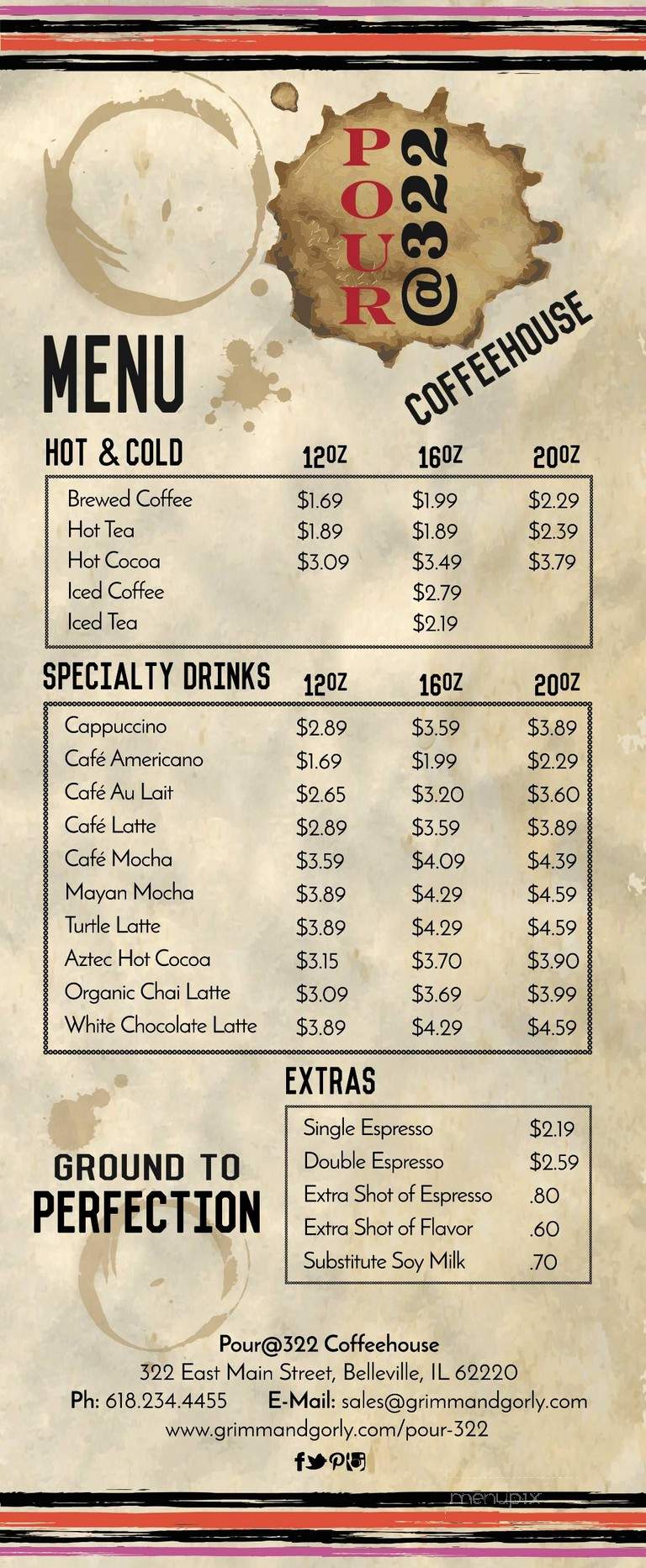 Pour@322 - Belleville, IL menu_pic