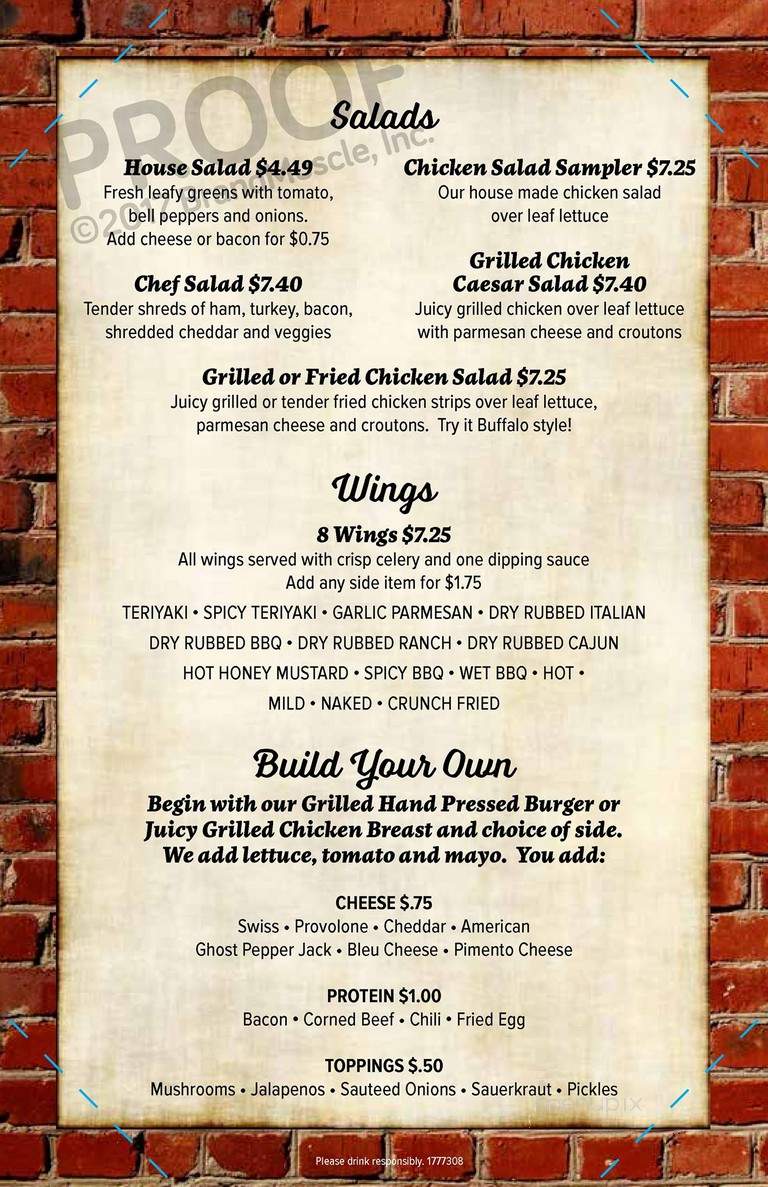 Burning Brick Tavern - Pickens, SC menu_pic