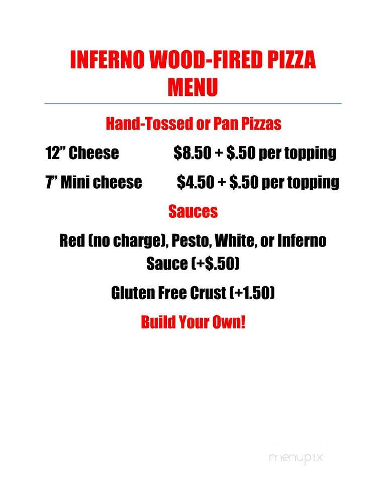 Inferno Wood Fired Pizza - Chico, CA