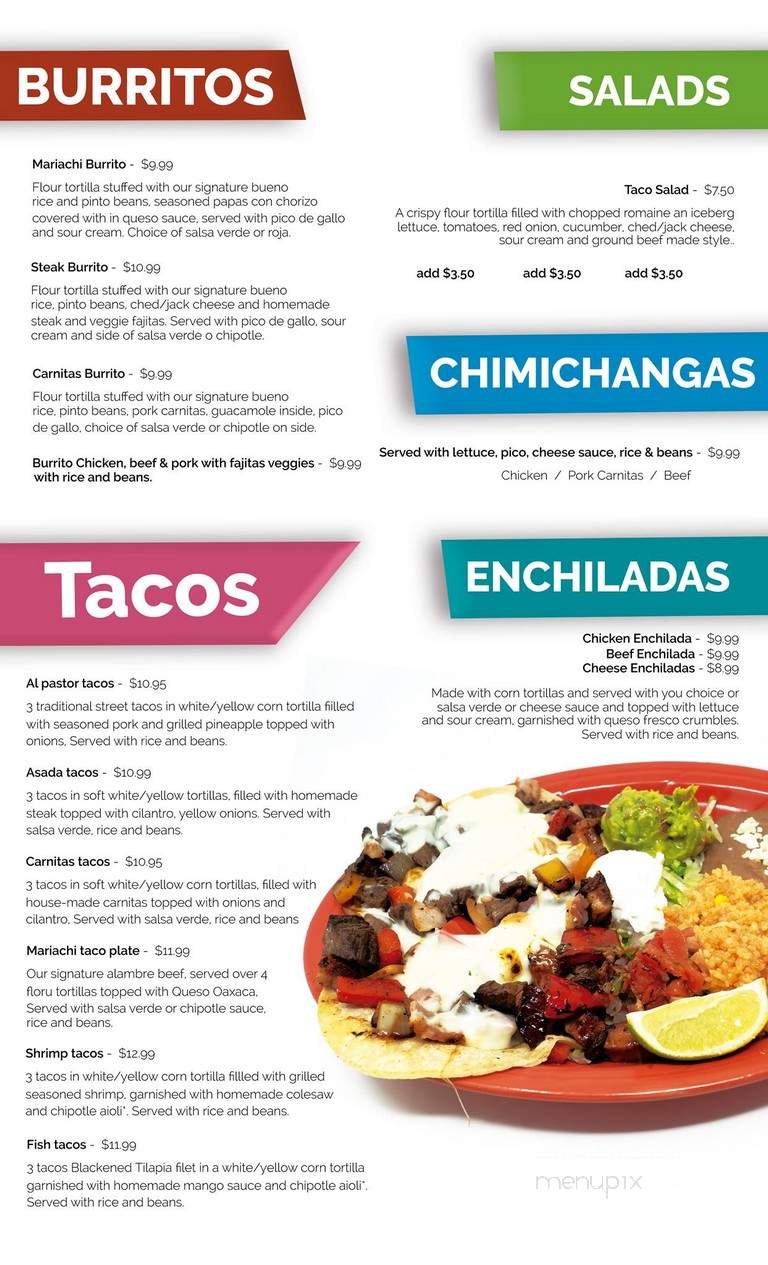 El Mariachi Loco Cantina - Bridgeton, MO menu_pic