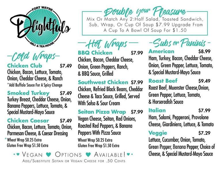 D-Lightfuls - Fort Wayne, IN menu_pic