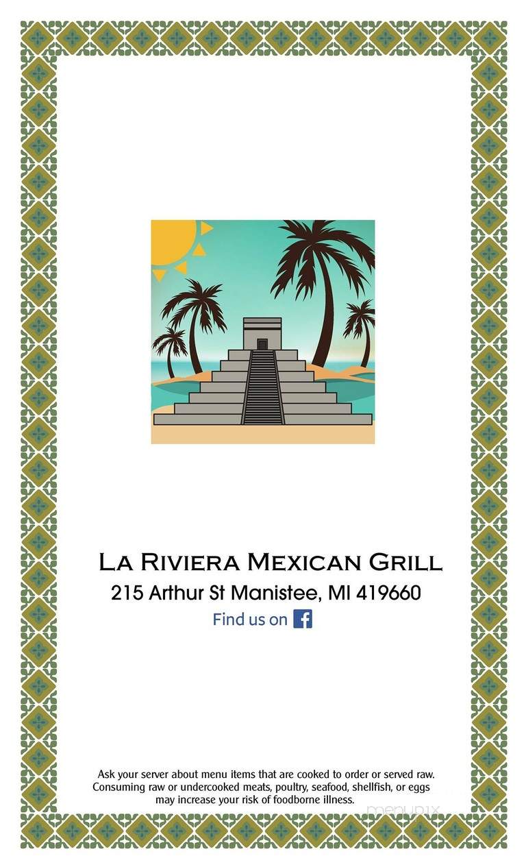 La Riviera Mexican Grill - Manistee, MI menu_pic