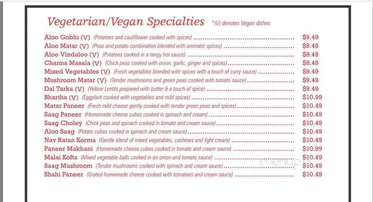 OM India - Fairfield, OH menu_pic