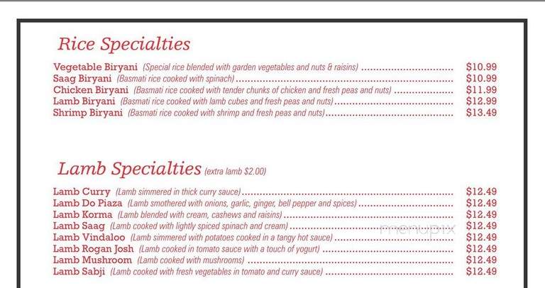 OM India - Fairfield, OH menu_pic