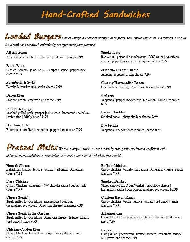Ale House Bar & Grill - Shamokin, PA menu_pic