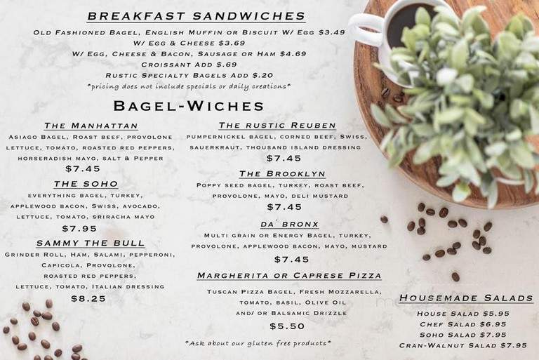 The Rustic Muffin - Summerville, SC menu_pic
