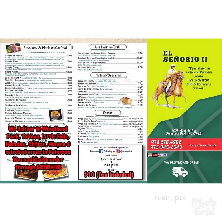 Chapo's Latin Cuisine - Woodland Park, NJ menu_pic