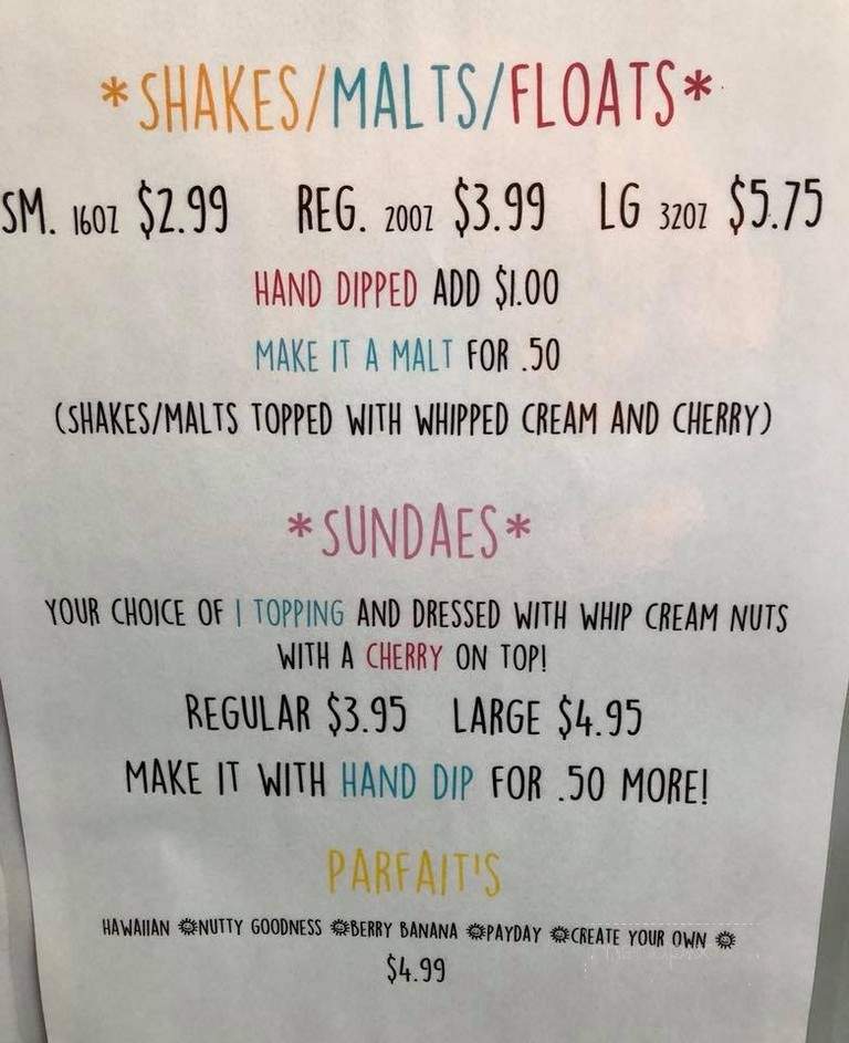 The Tasty Spoon - Hartford City, IN menu_pic