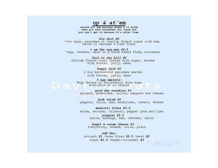 Daytime Eats - Gaithersburg, MD menu_pic