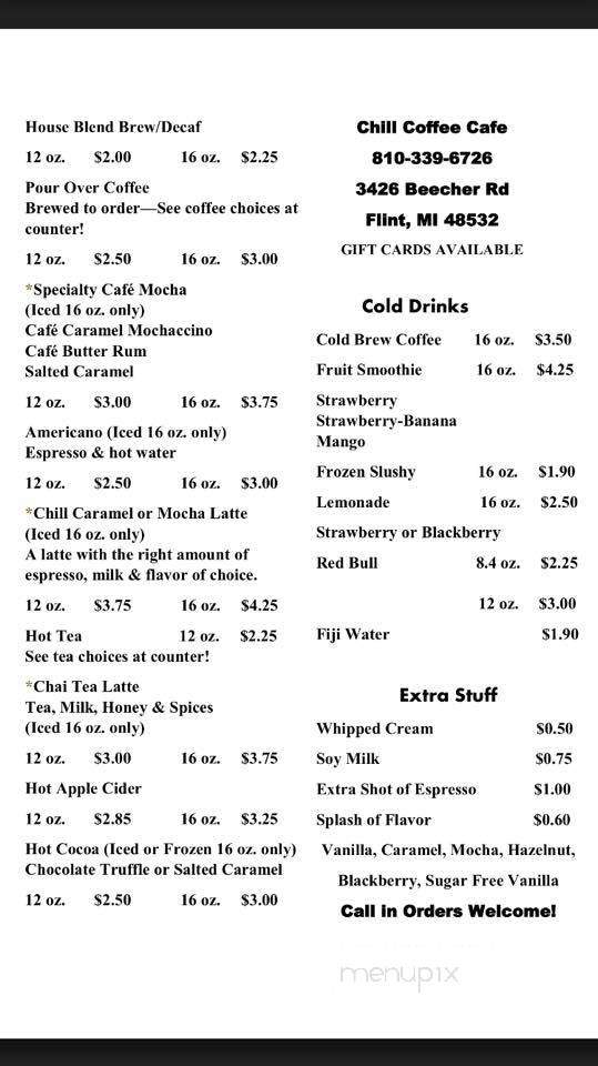 Chill Coffee Cafe - Flint, MI