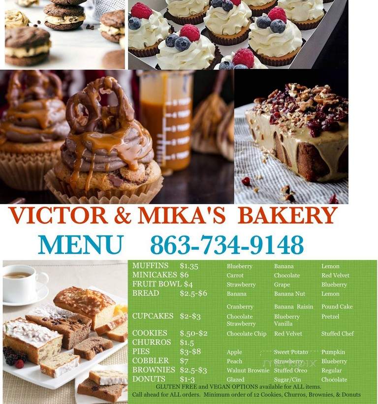 Victor & Mika's Bakery - Auburndale, FL menu_pic