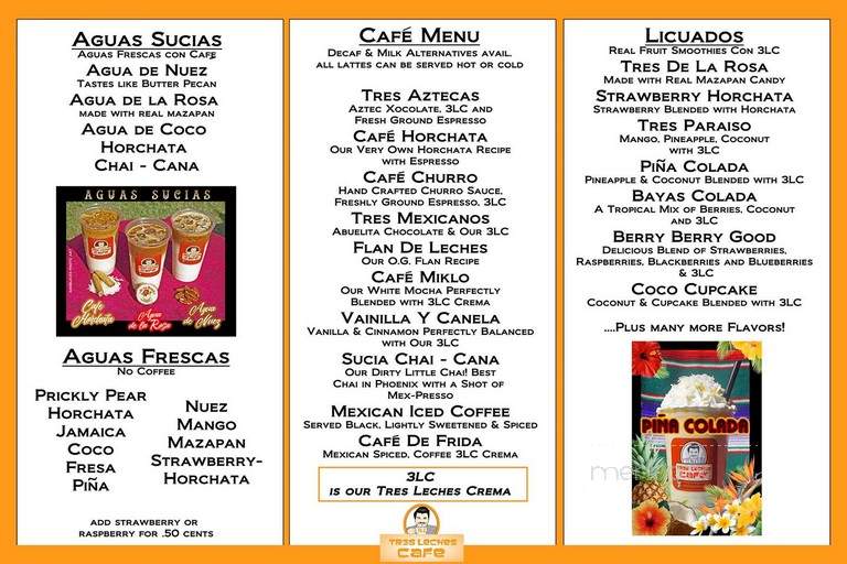 Cafe Tres Leches - Maywood, CA menu_pic