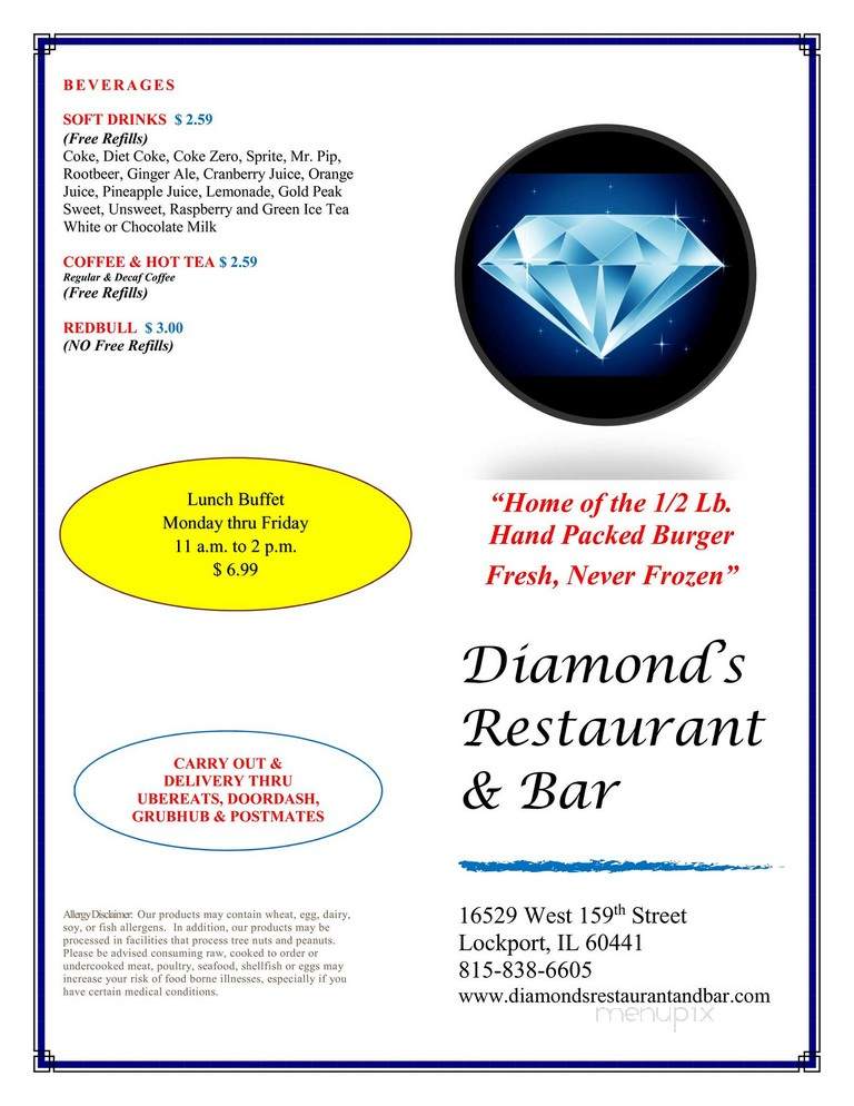 Diamond's Restaurant and Bar - Lockport, IL