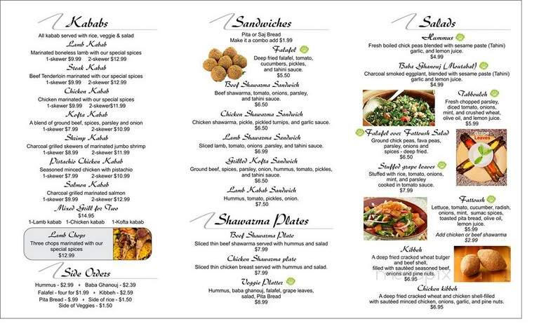 Mr Kabab - Asheville, NC menu_pic
