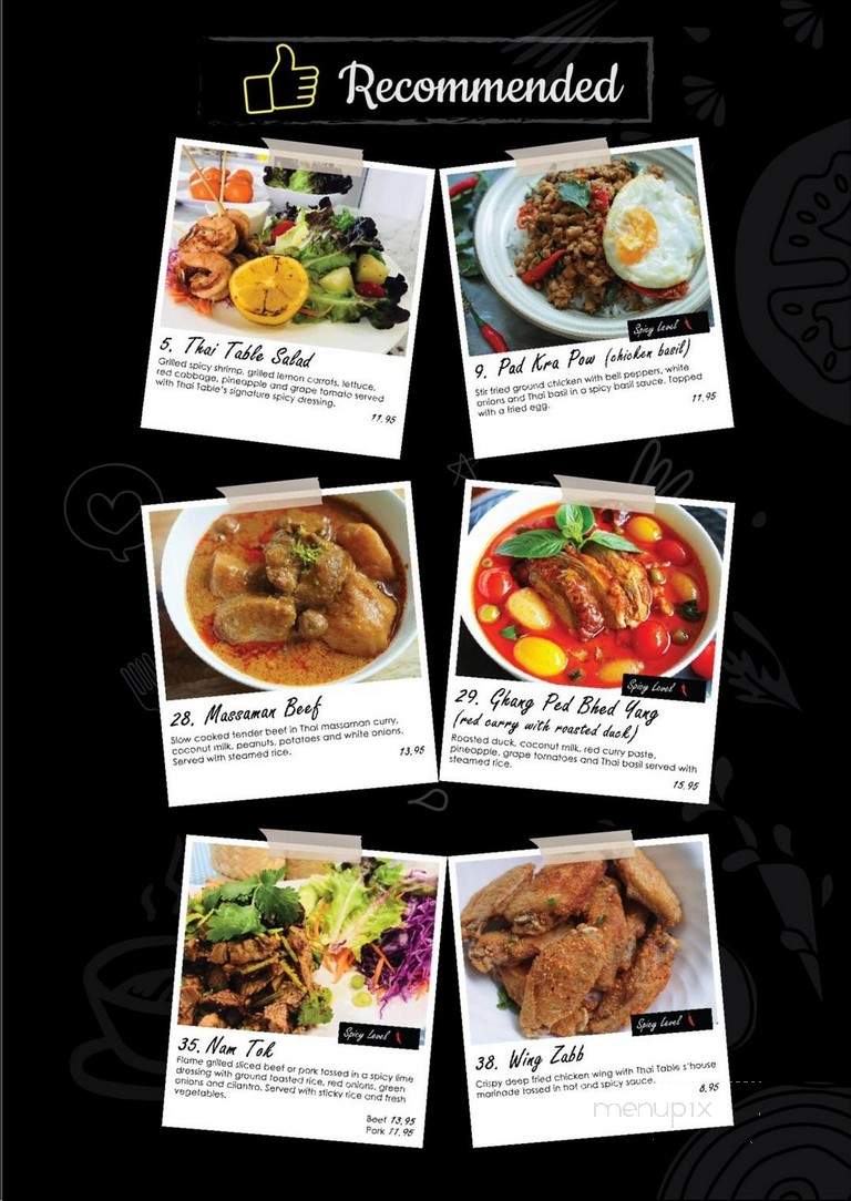 Thai Table - Maplewood, MO menu_pic