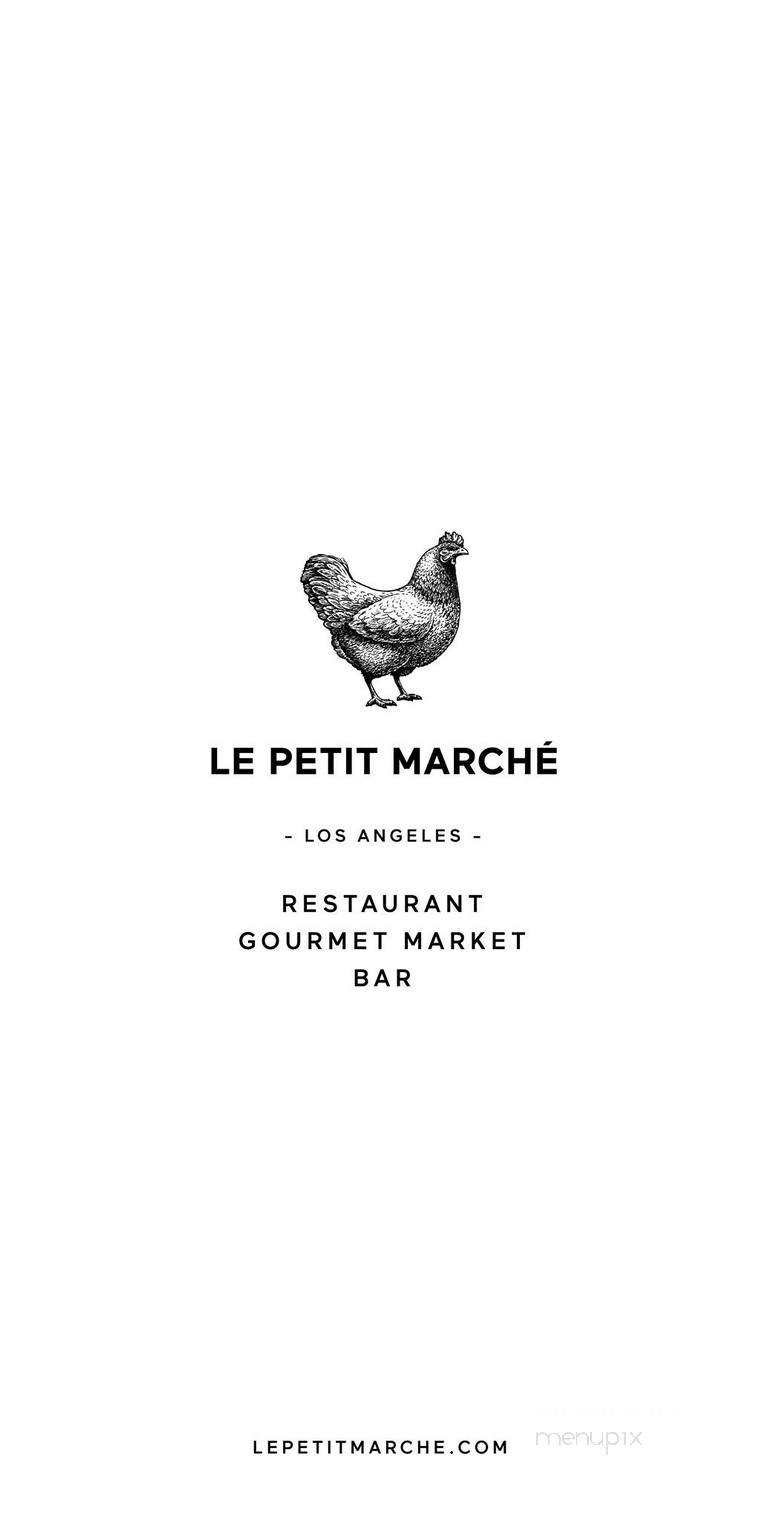 Le Petit Marche - Los Angeles, CA menu_pic