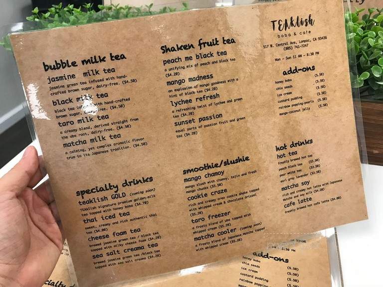 TEAklish Boba & Cafe - Lompoc, CA