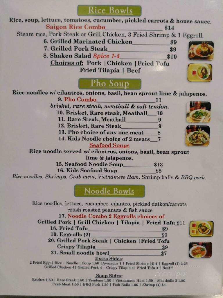 Chu Mys Kitchen - Dodge City, KS menu_pic