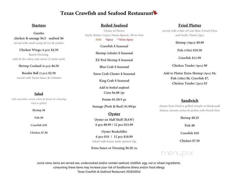 TX Crawfish & Seafood Restaurant - League City, TX
