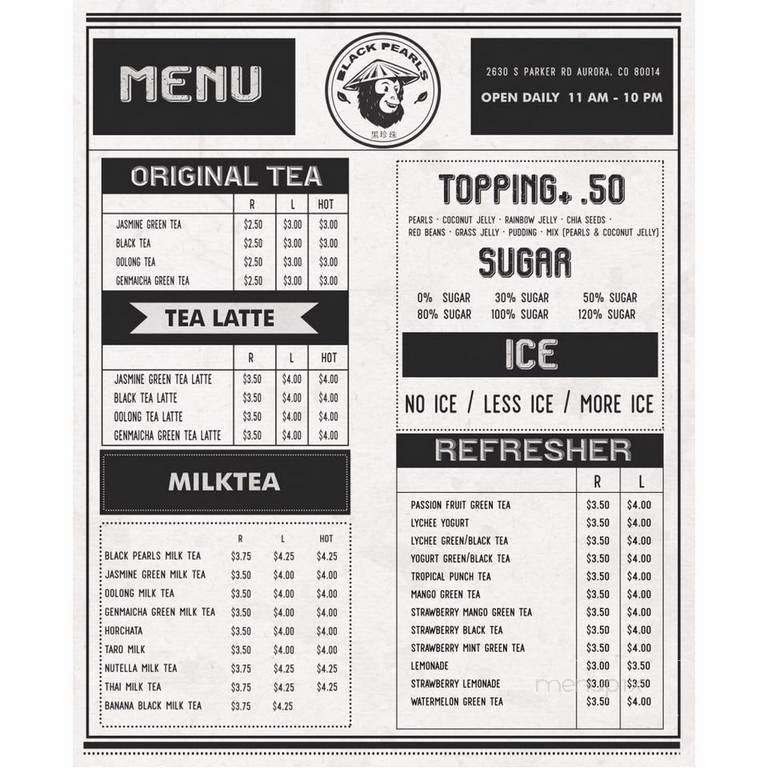 Black Pearls - Aurora, CO menu_pic