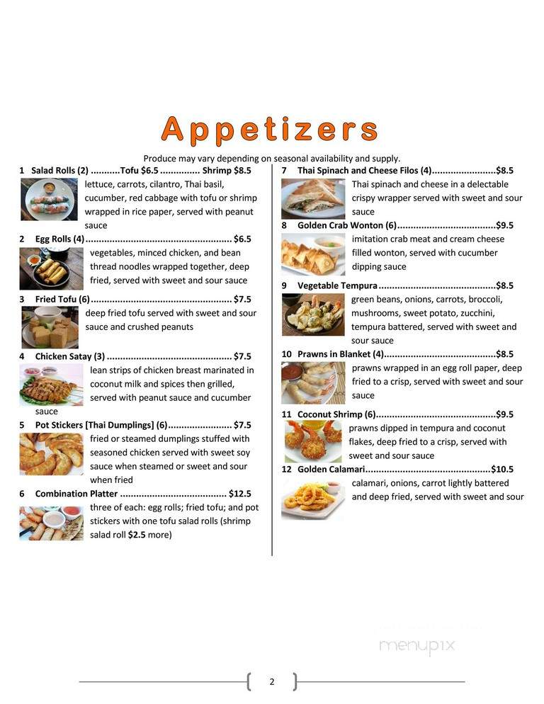 Aroy - Roseburg, OR menu_pic