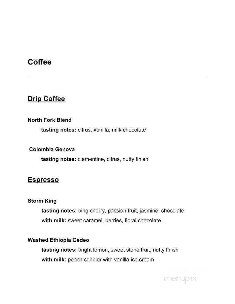 Thump Coffee - Denver, CO menu_pic