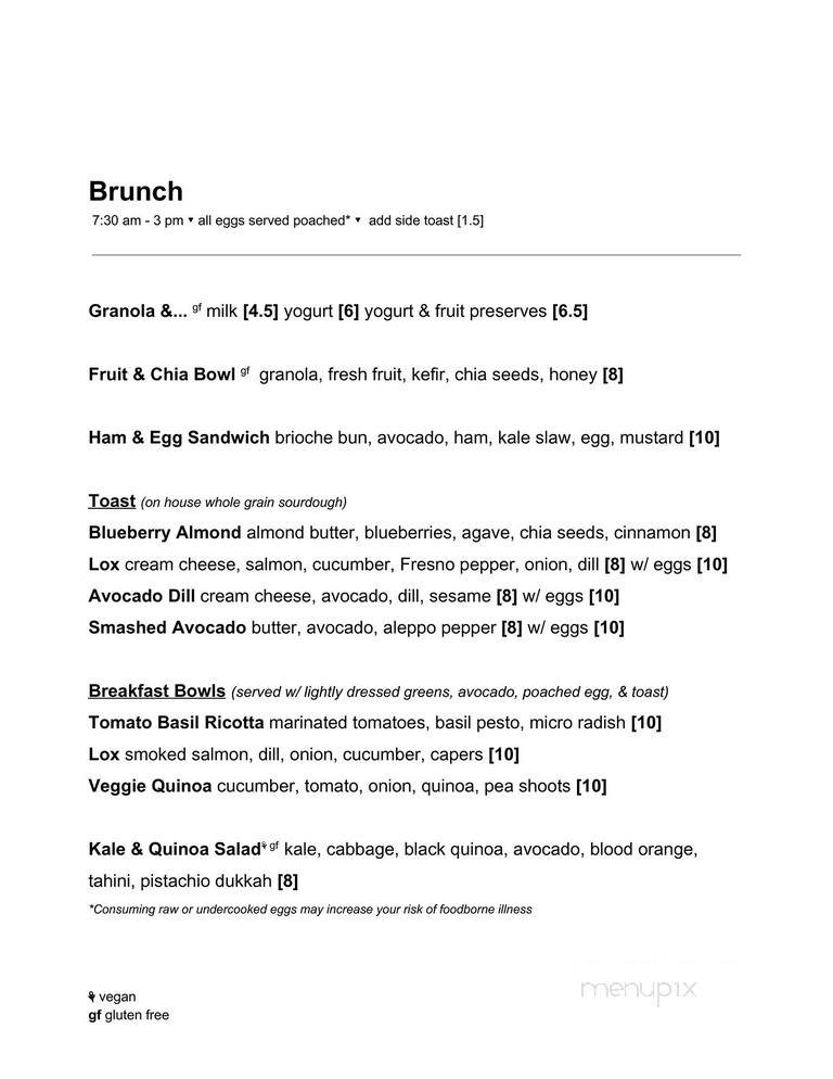 Thump Coffee - Denver, CO menu_pic