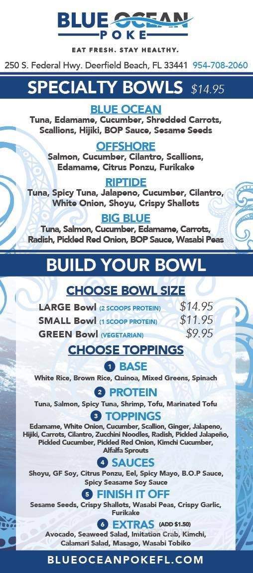 Blue Ocean Poke - Deerfield Beach, FL menu_pic