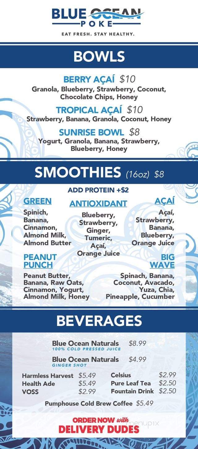 Blue Ocean Poke - Deerfield Beach, FL menu_pic