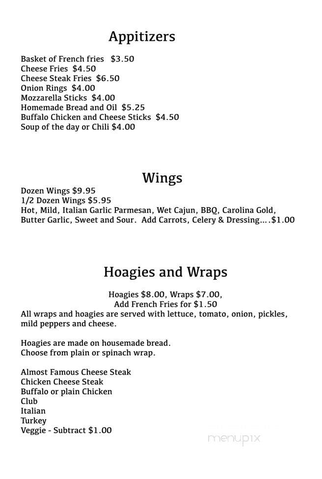 Schraff's Subs and Pizza Shop - Altoona, PA menu_pic
