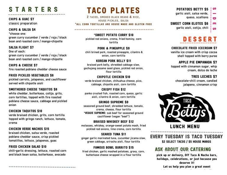 Betty's Tacos - Clearlake Oaks, CA