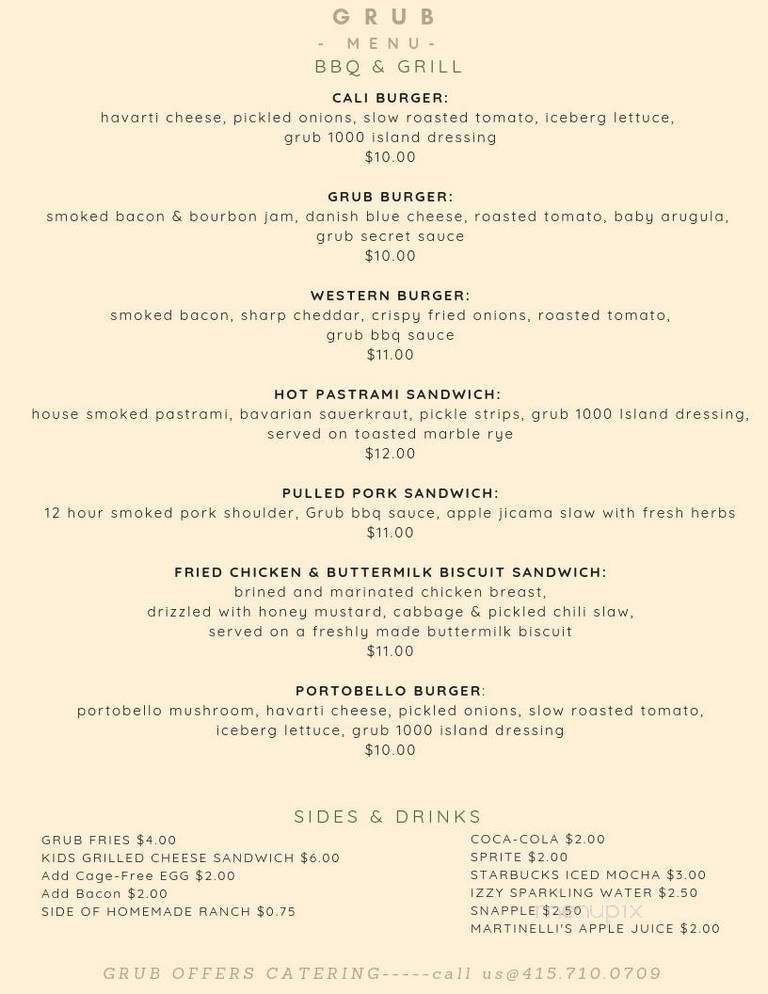 GRUB - Merced, CA menu_pic