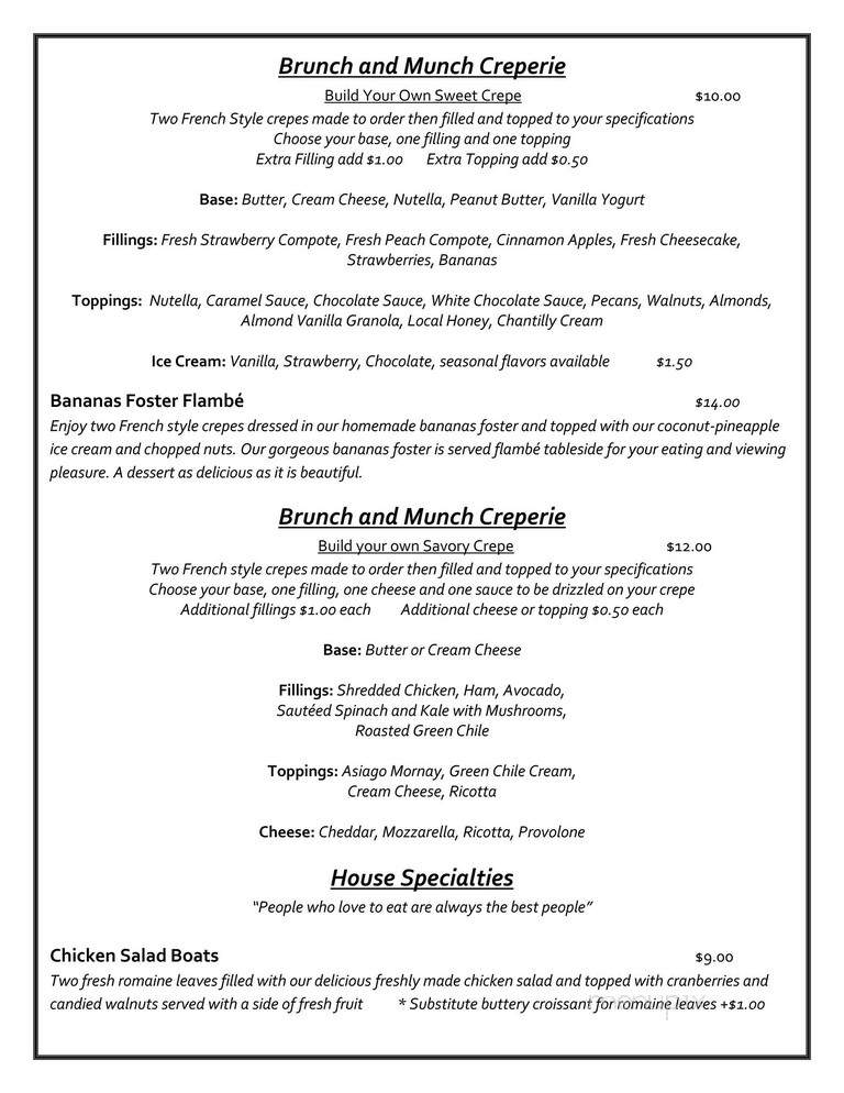 Brunch and Munch Eatery And Creperie - Odessa, TX menu_pic