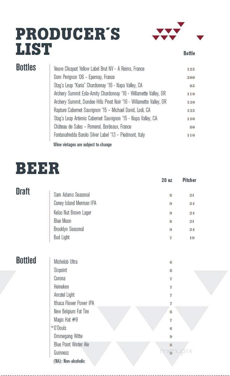 CMX CineBistro - New York, NY menu_pic
