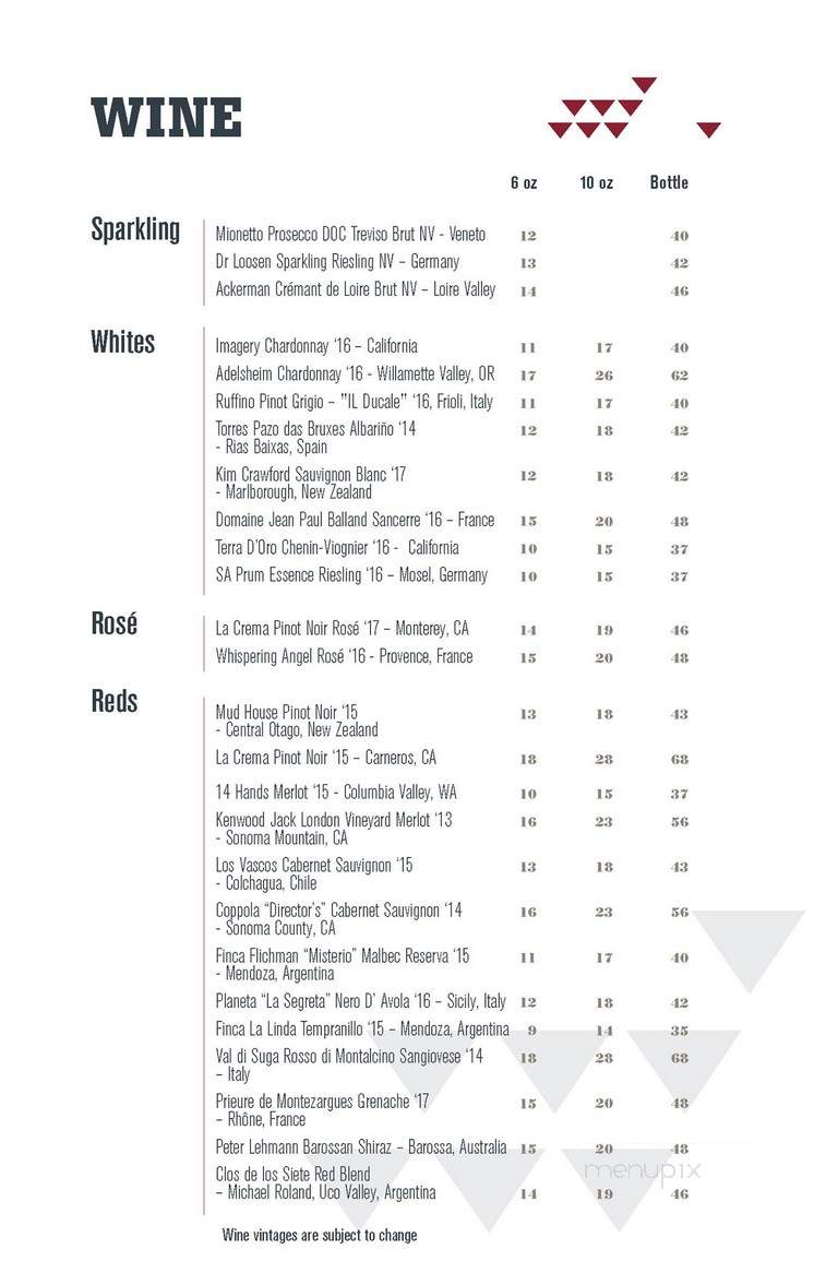 CMX CineBistro - New York, NY menu_pic