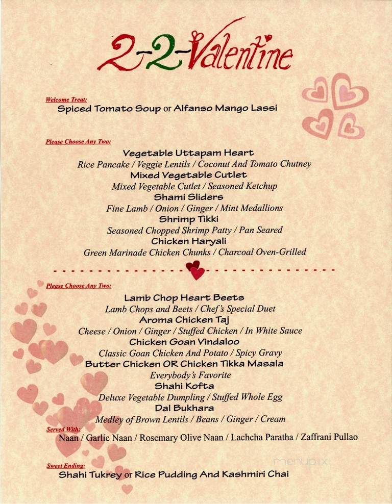 Menu of Aroma Circuit in Norfolk, NE 68701