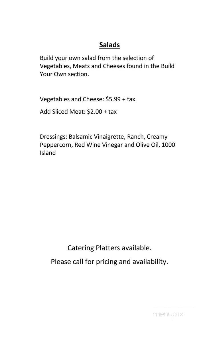 Deli 126 - Burlington, VT menu_pic