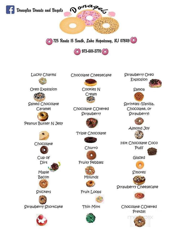 Donagles - Jefferson, NJ menu_pic