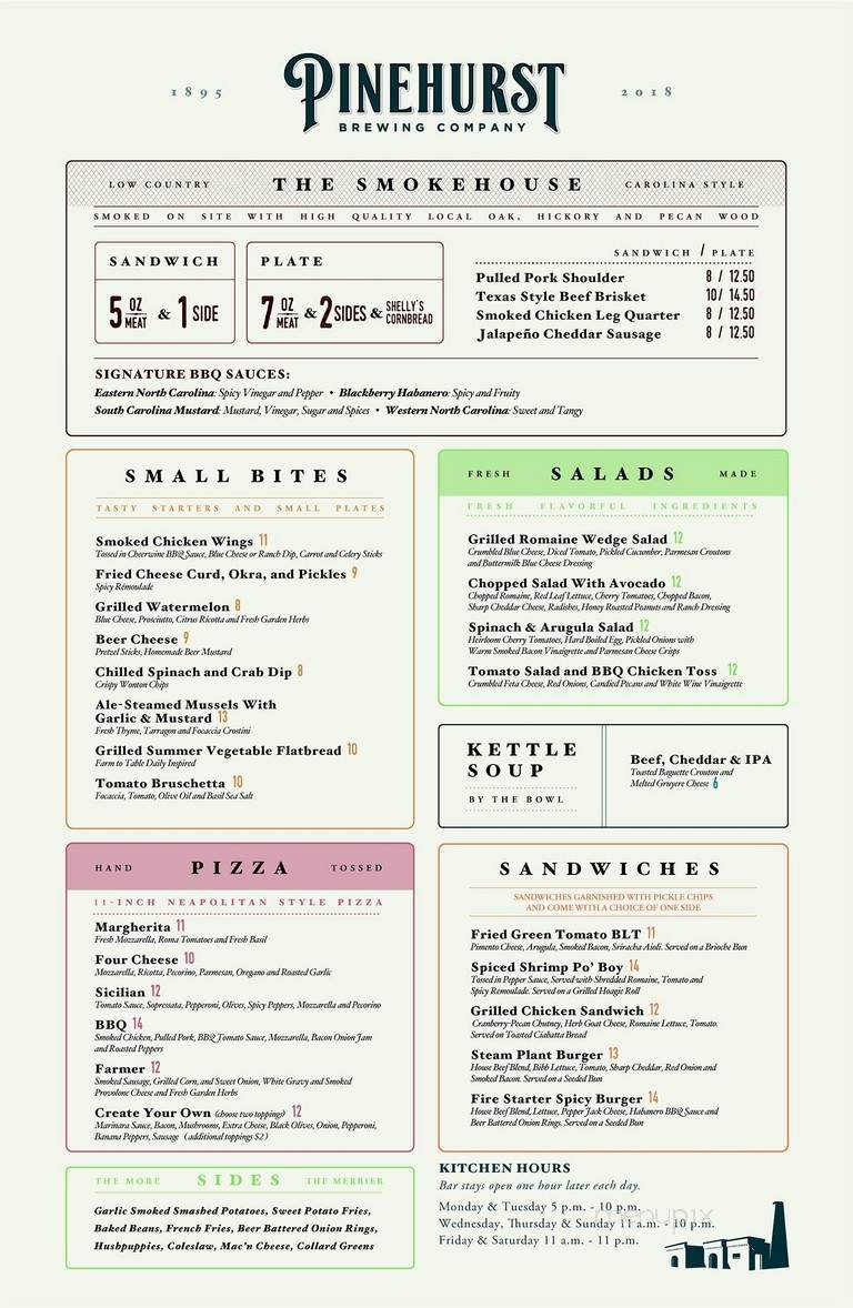 Pinehurst Brewing Company - Pinehurst, NC menu_pic