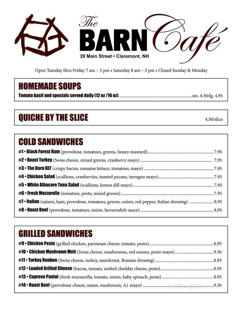 The Barn Cafe - Claremont, NH