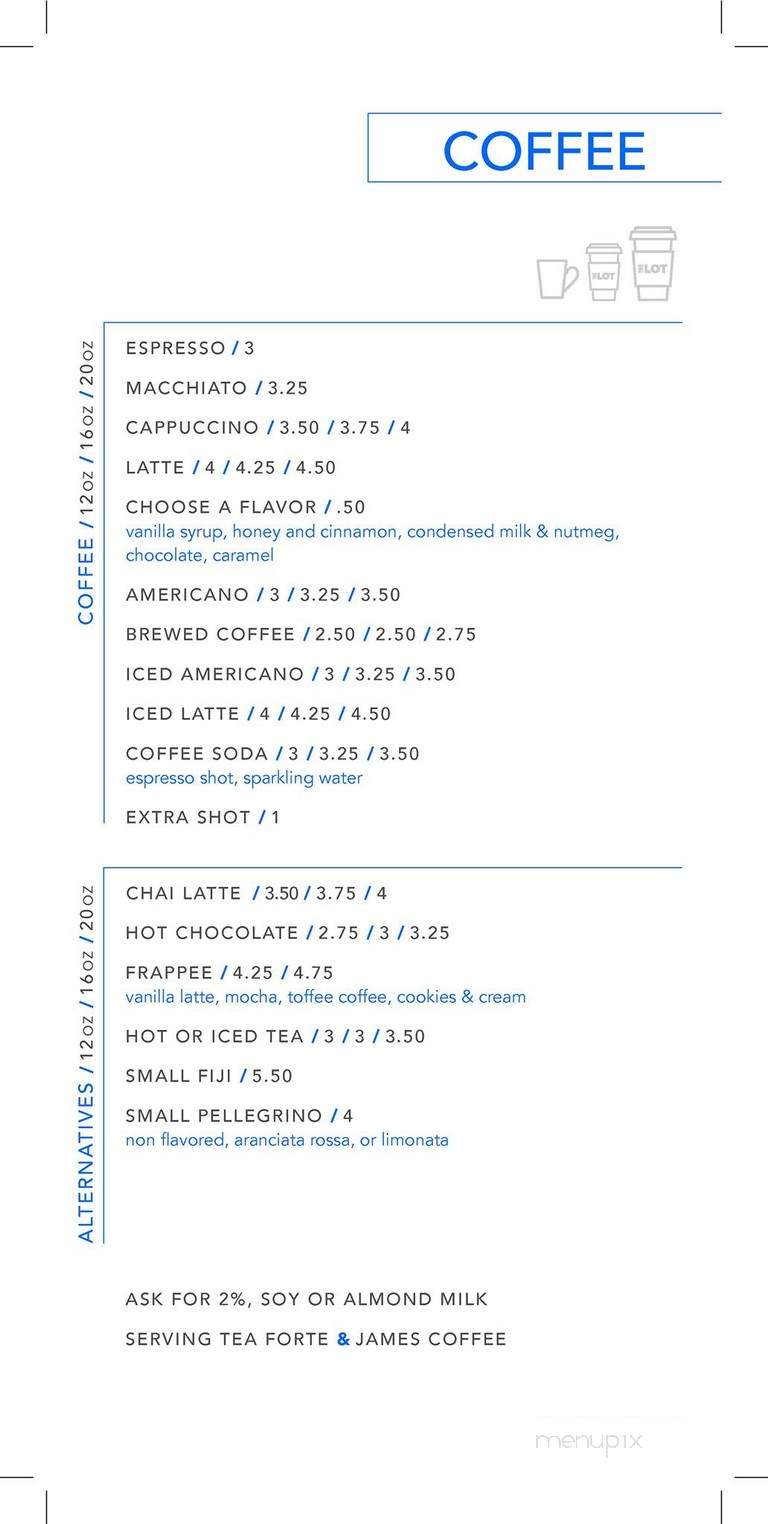 The Lot City Center - San Ramon, CA menu_pic