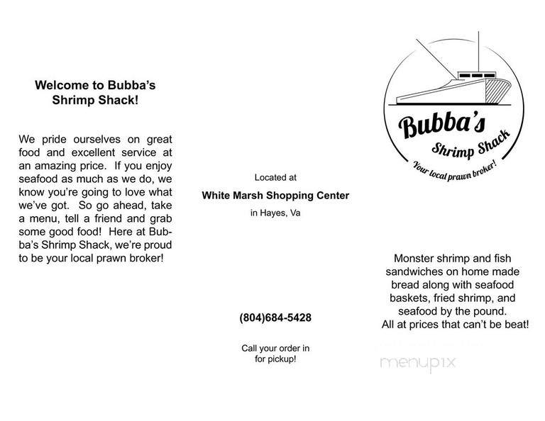 Bubba's Shrimp Shack - Grafton, VA