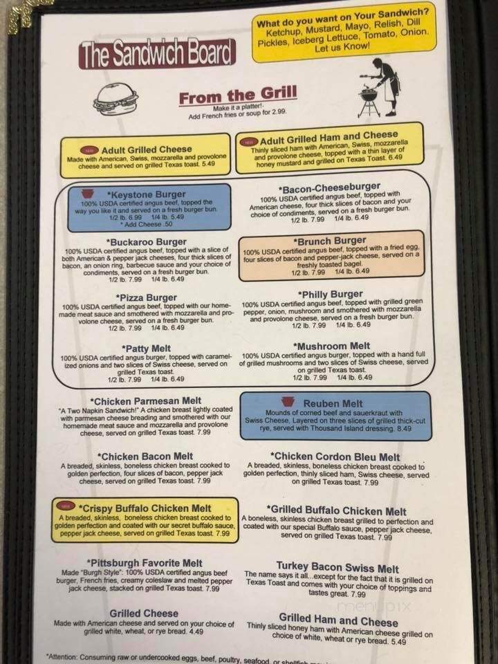 Keystone Restaurant & Truck Stop - Loretto, PA menu_pic