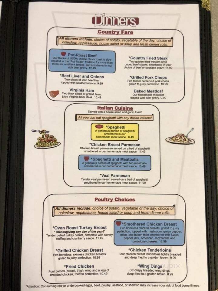 Keystone Restaurant & Truck Stop - Loretto, PA menu_pic