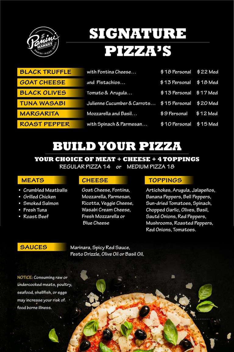 Panini Market - Vienna, VA menu_pic