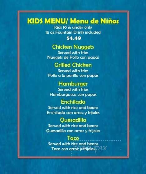 Las Brasas Taqueria - Pasadena, TX menu_pic