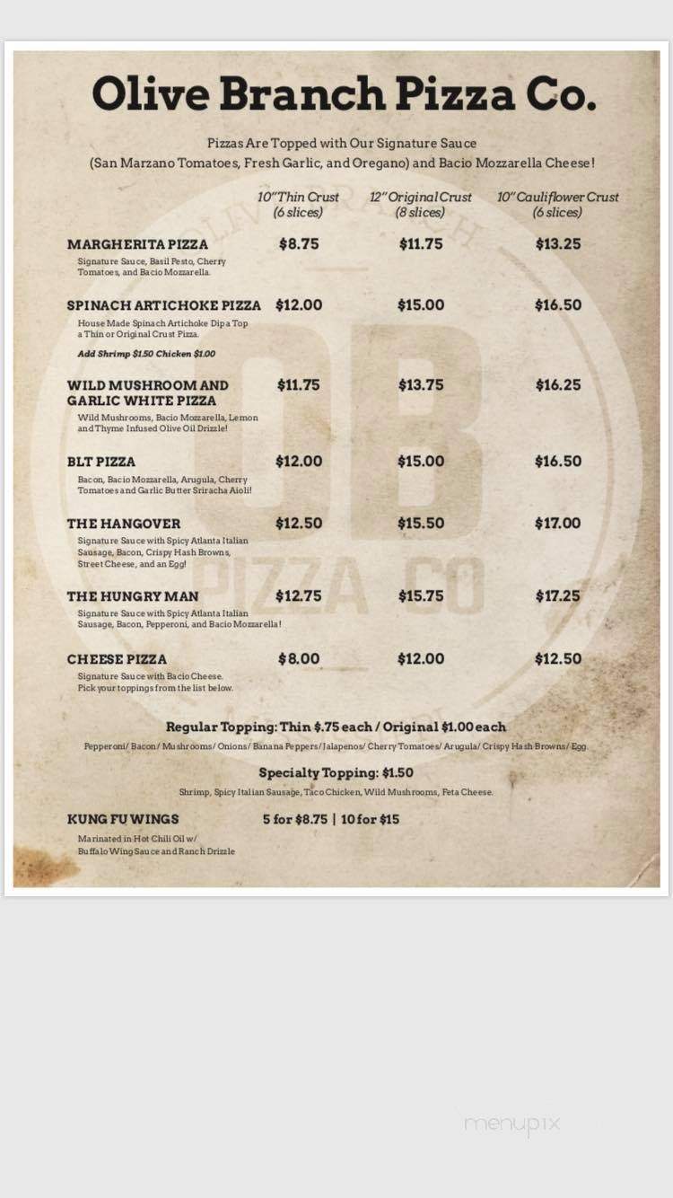 OB Pizza Company - Olive Branch, MS menu_pic