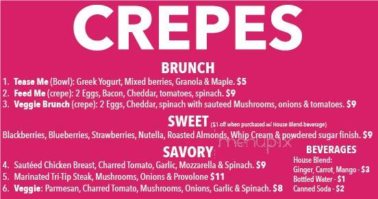 NE Creperie - Portland, OR menu_pic