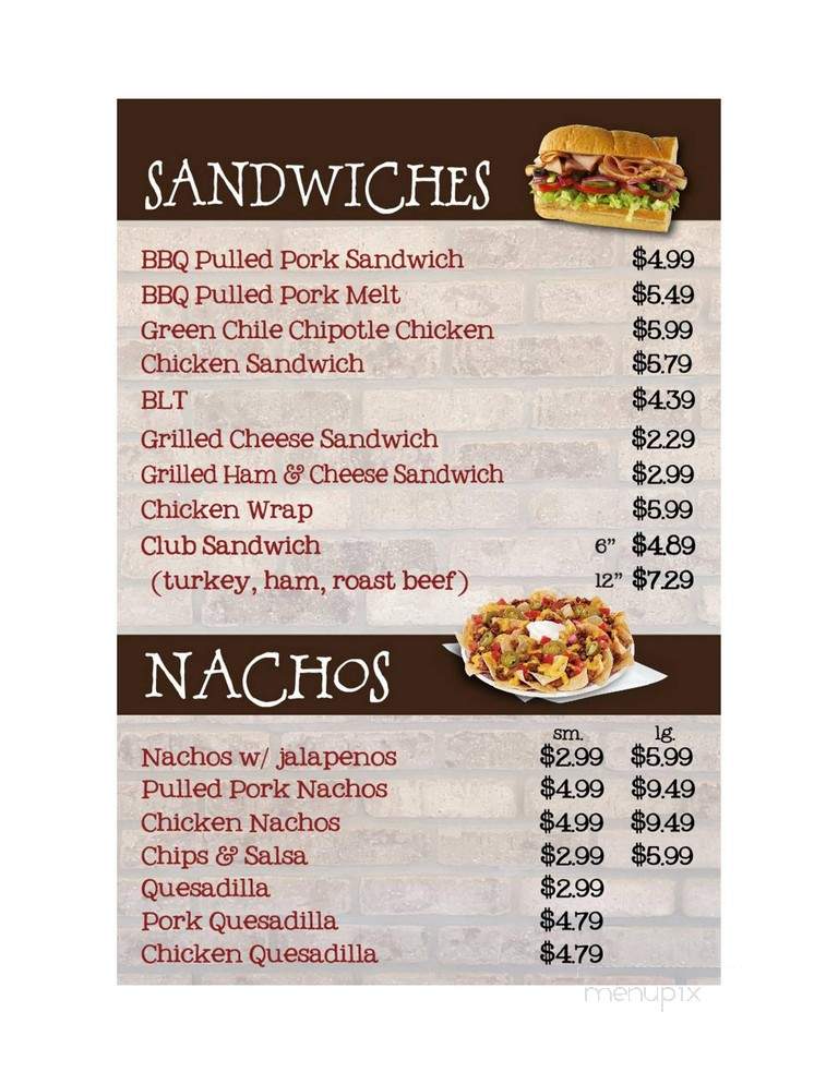 The Adobe Icebox - Ivins, UT menu_pic